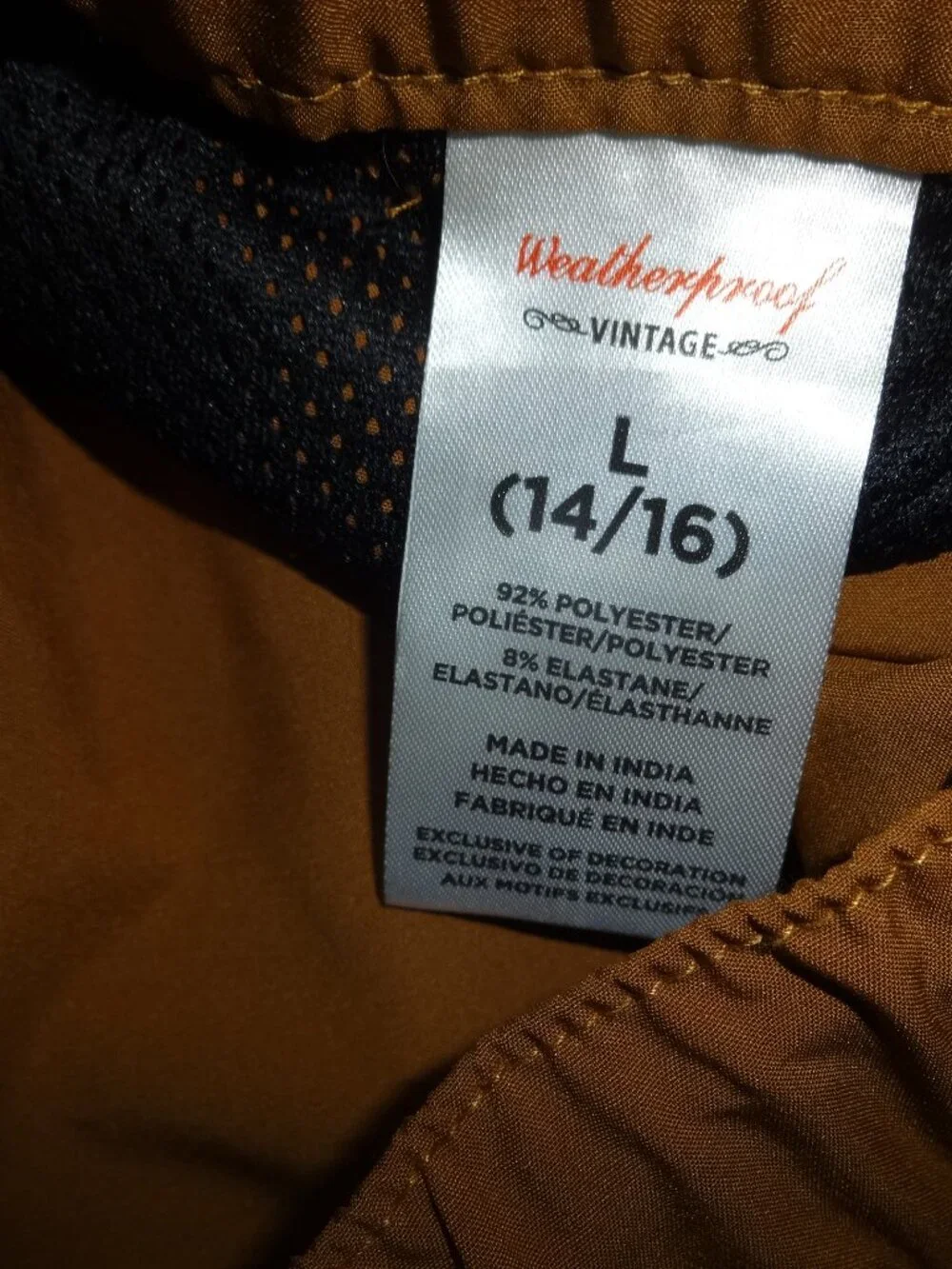 Lot2= WeatherProof Tech/Jogger/cargo pants L 14/16 Elastic Waist tan/brown